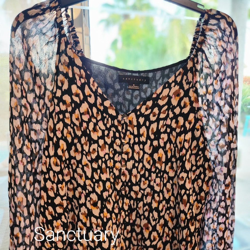 Floral pattern v neck blouse with elastic waist